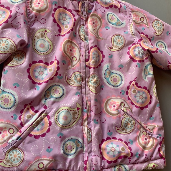 Hanna Andersson Girls Jacket Sz 90 Paisley - Picture 3 of 8